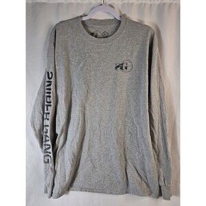 Sniper Gang Logo Spellout Crosshairs Men's T-Shirt Gray Kodak Black Size XL